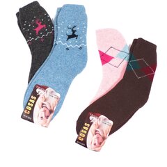 Vilnonės kojinės moterims Cosas 7779-1012, įvairių spalvų, 4 poros kaina ir informacija | Moteriškos kojinės | pigu.lt