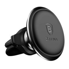 Magnetic Car Phone Holder Baseus Air Vent (black) цена и информация | Держатели для телефонов | pigu.lt