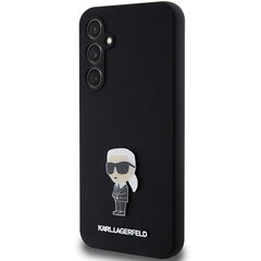 Karl Lagerfeld KLHCS23FEMHKNPK S23 FE S711 czarny|black Silicone Ikonik Metal Pin цена и информация | Чехлы для телефонов | pigu.lt