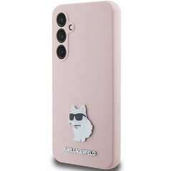 Karl Lagerfeld KLHCS23FESMHCNPP S23 FE S711 różowy|pink Silicone Choupette Metal Pin цена и информация | Чехлы для телефонов | pigu.lt