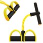 Ekspanderis skirtas pilvo ir kojų treniruotėms Perf, 40cm, geltonas kaina ir informacija | Pasipriešinimo gumos, žiedai | pigu.lt