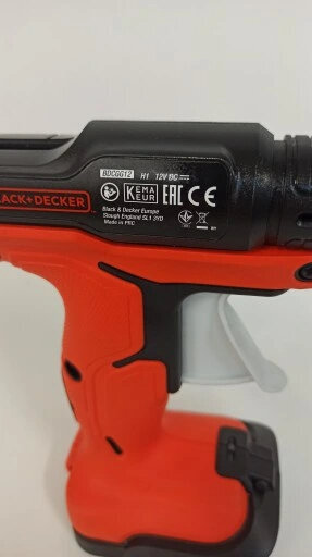 Karštų klijų pistoletas Black+Decker BDCGG12N 7 kaina ir informacija | Mechaniniai įrankiai | pigu.lt