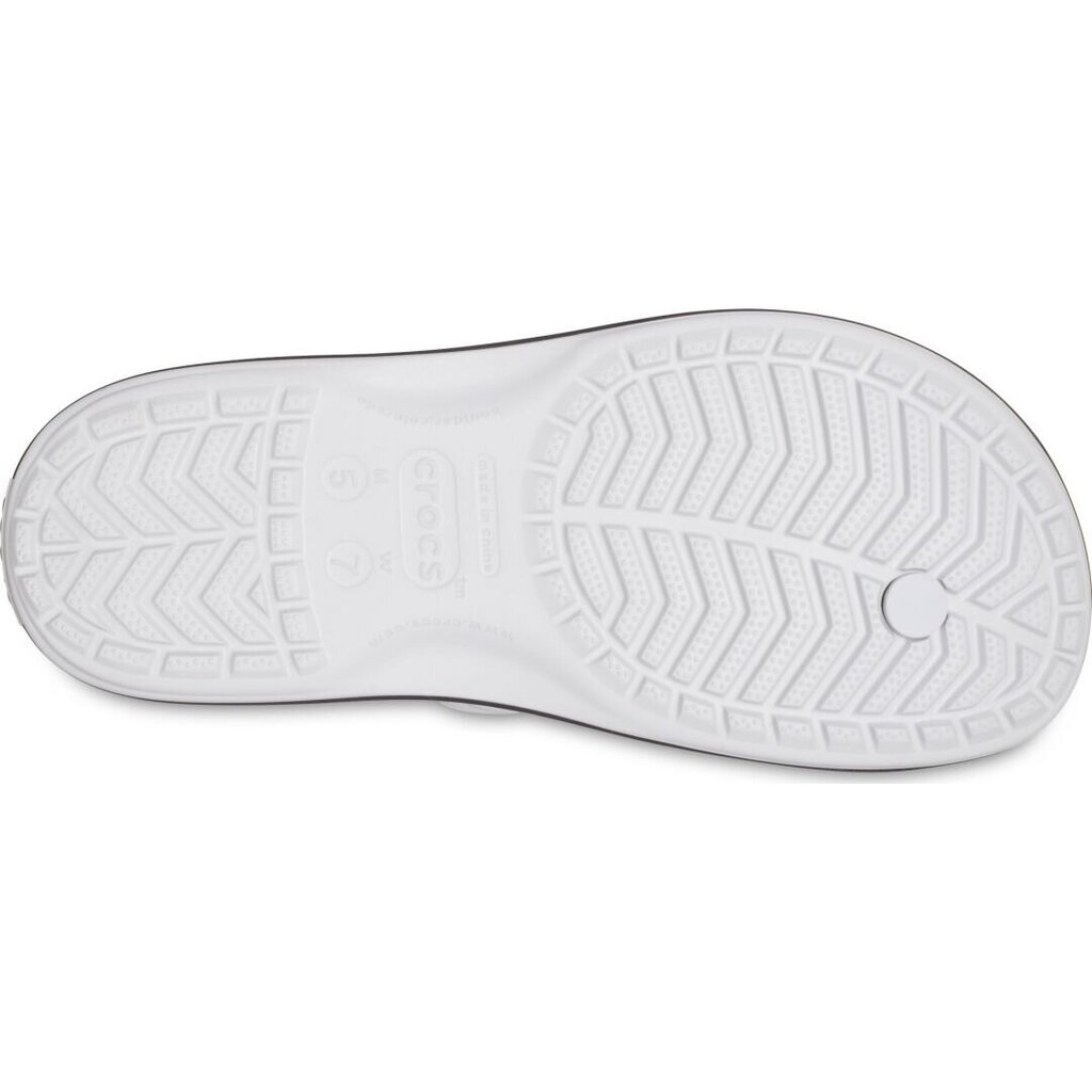 Crocs šlepetės moterims Crocband Flip 281454, baltos kaina ir informacija | Šlepetės moterims | pigu.lt