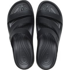 Crocs šlepetės moterims Getaway Strappy 282316, juodos kaina ir informacija | Šlepetės moterims | pigu.lt