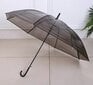 Permatomas skėtis, Perf, juodas kaina ir informacija | Moteriški skėčiai | pigu.lt