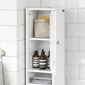 Aukšta vonios spintelė SoBuy, balta цена и информация | Vonios spintelės | pigu.lt