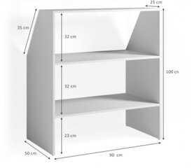 Фронтонная полка VICCO цена и информация | Полки | pigu.lt