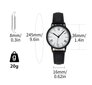 Apvalus kvarcinis laikrodis, juodas kaina ir informacija | Moteriški laikrodžiai | pigu.lt