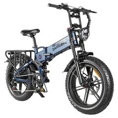 Elektrinis dviratis Samebike RS-A02 20", mėlynas kaina ir informacija | Elektriniai dviračiai | pigu.lt