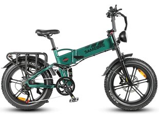 Elektrinis dviratis Samebike RS-A02 20", žalias kaina ir informacija | Elektriniai dviračiai | pigu.lt