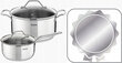 Tefal puodų ir keptuvių rinkinys Duetto+ Intuition B864SA74 G7333855, 14 dalių цена и информация | Puodai, greitpuodžiai | pigu.lt