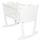 Lopšys kūdikiui Arus SISI, 90x40 cm, baltas kaina ir informacija | Kūdikių lovytės | pigu.lt