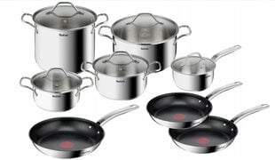 Tefal puodų ir keptuvių rinkinys Intuition A702SC85, 13 dalių kaina ir informacija | Puodai, greitpuodžiai | pigu.lt