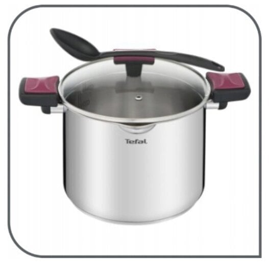 Tefal puodų ir keptuvių rinkinys Cook&Clip Intuition G723SA74, 19 dalių kaina ir informacija | Puodai, greitpuodžiai | pigu.lt