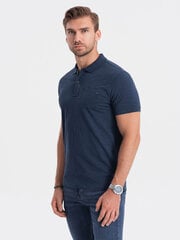 мужская футболка-поло - темно-синяя v8 s1744 124187-7 цена и информация | Футболка мужская | pigu.lt