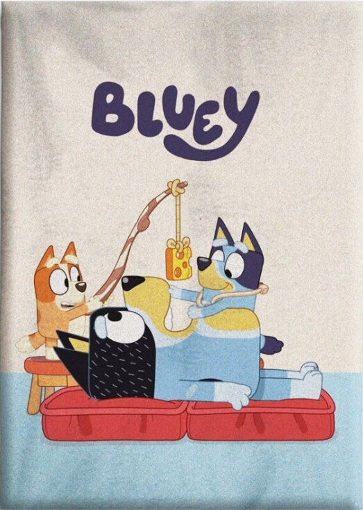 Bluey Fun Fleece pledas, 100x140 cm цена и информация | Lovatiesės ir pledai | pigu.lt