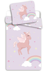 Patalynės komplektas Unicorn Cloudy Pink, 140×200, 2 dalių цена и информация | Детское постельное бельё | pigu.lt