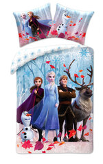 Patalynės komplektas Disney Frozen Leaf, 140×200, 2 dalių цена и информация | Детское постельное бельё | pigu.lt