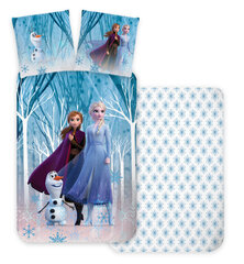 Patalynės komplektas Disney Frozen Snowflakes, 140×200, 2 dalių цена и информация | Детское постельное бельё | pigu.lt