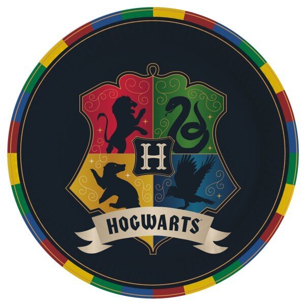 Vienkartinės popierinės lėkštės Harry Potter, 8 vnt. kaina ir informacija | Vienkartiniai indai šventėms | pigu.lt