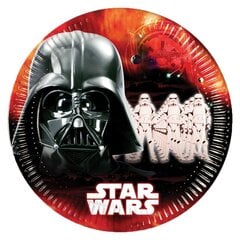 Star Wars Dark Side, Одноразовые бумажные тарелки  (8 шт) 23 cm цена и информация | Праздничная одноразовая посуда | pigu.lt