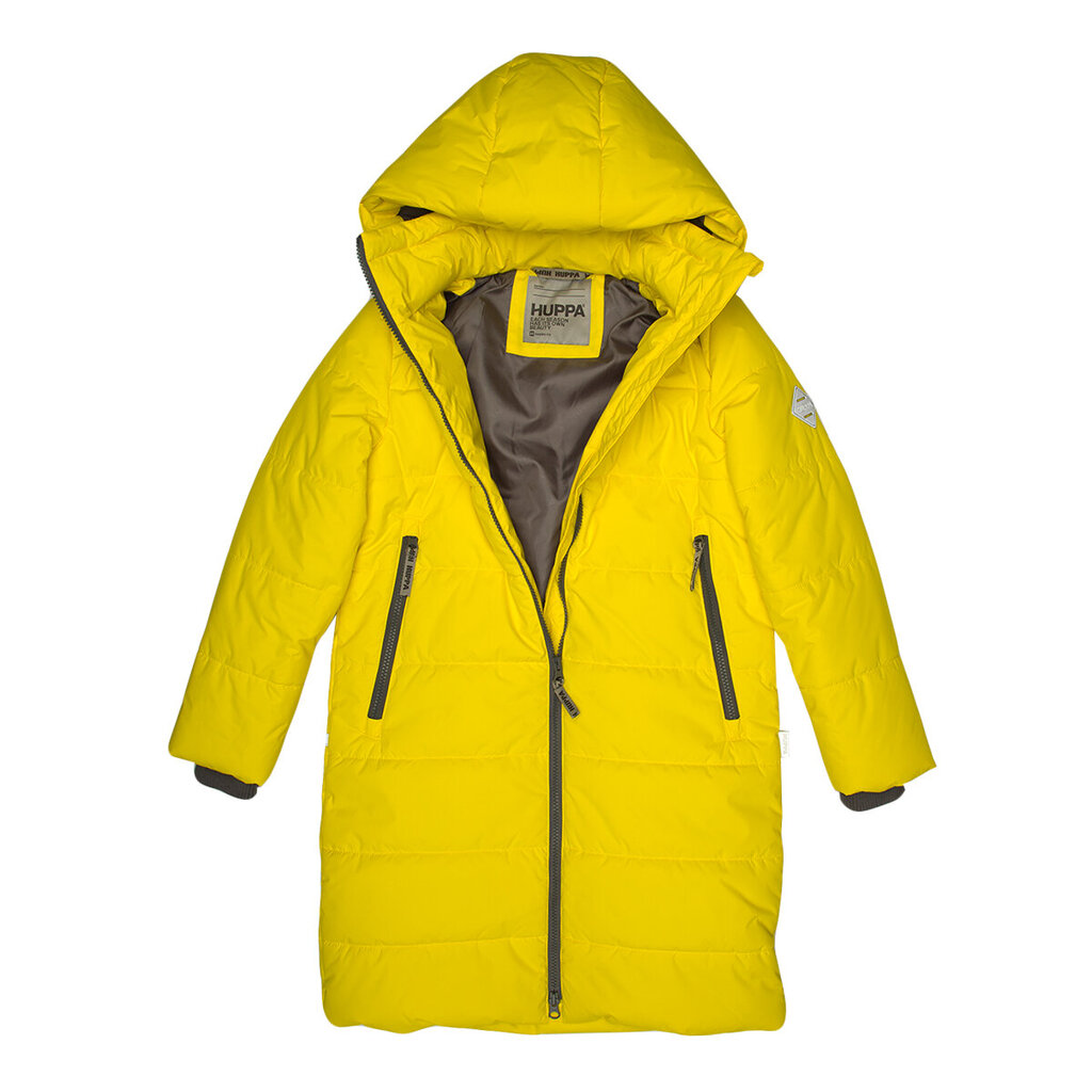 Huppa mergaičių žieminis paltas NINA 300g, geltonas kaina ir informacija | Žiemos drabužiai vaikams | pigu.lt