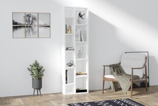 Стеллаж Asir, 44,4x150x19,6 см, белый цена и информация | Полки | pigu.lt