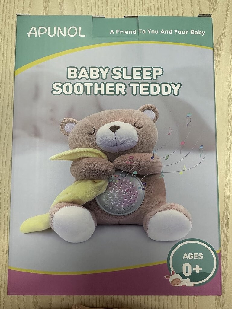 Migdukas meškiukas Apunol Sleep Aid цена и информация | Žaislai kūdikiams | pigu.lt