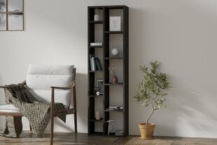 Стеллаж Asir, 44,4x150x19,6 см, серый цена и информация | Полки | pigu.lt