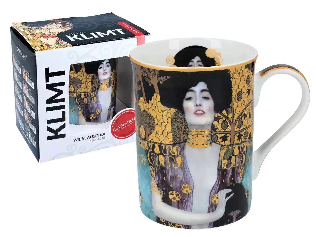 Carmani puodelis G. Klimt, 360 ml kaina ir informacija | Taurės, puodeliai, ąsočiai | pigu.lt