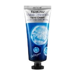 Rankų kremas su kolagenu Farm Stay Visible Difference Hand Cream, 100 ml kaina ir informacija | Kūno kremai, losjonai | pigu.lt