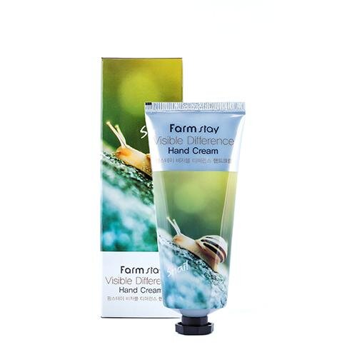Raminamasis rankų kremas su sraigių ekstraktu Farm Stay Visible Difference Hand Cream, 100 ml kaina ir informacija | Kūno kremai, losjonai | pigu.lt