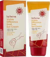 Крем солнцезащитный с муцином улитки FarmStay Visible Difference Snail Sun Cream SPF 50, 70 г цена и информация | Кремы от загара | pigu.lt
