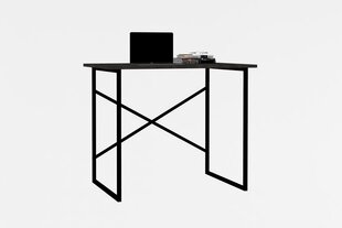 Письменный стол Asir, 90x76x56 см, черный/белый цена и информация | Компьютерные, письменные столы | pigu.lt
