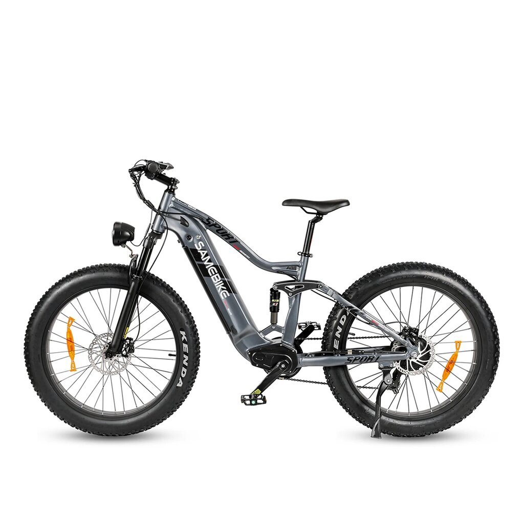 Elektrinis dviratis Samebike RS-A08 Mid-Drive 26", pilkas цена и информация | Elektriniai dviračiai | pigu.lt