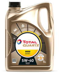 Total Quartz 9000 EN. 5W40 variklinė alyva, 5L kaina ir informacija | Variklinės alyvos | pigu.lt