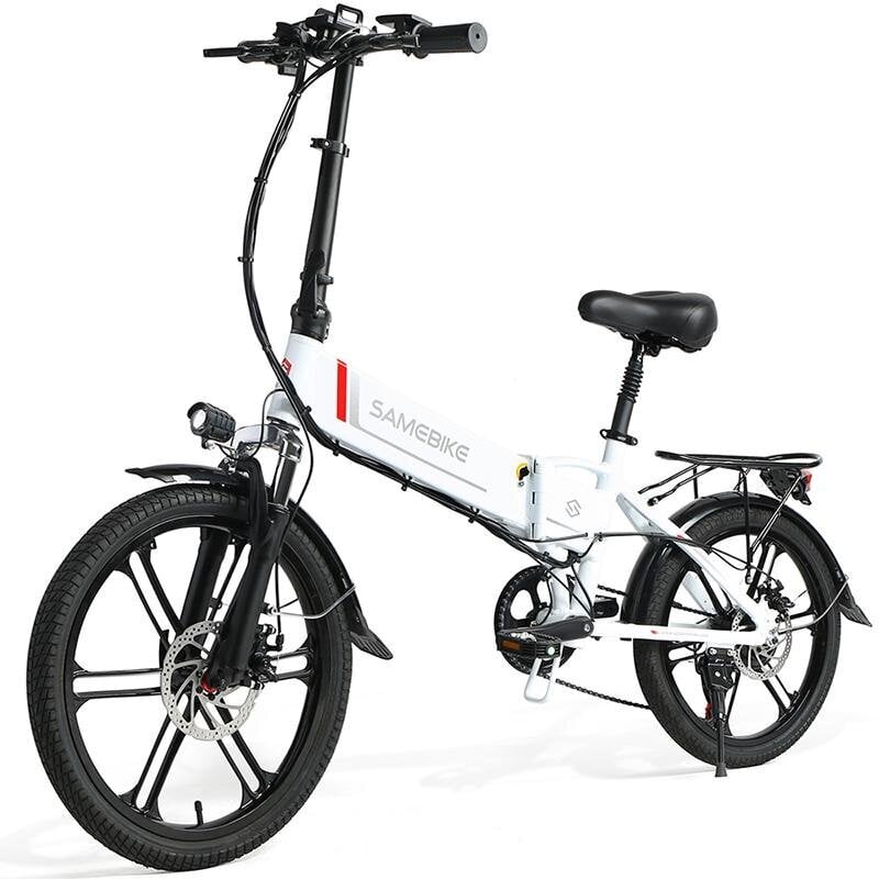 Elektrinis dviratis Samebike 20LVXD30-II 20", baltas kaina ir informacija | Elektriniai dviračiai | pigu.lt