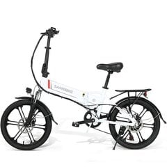 Elektrinis dviratis Samebike 20LVXD30-II 20", baltas kaina ir informacija | Elektriniai dviračiai | pigu.lt