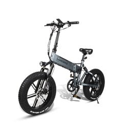 Elektrinis dviratis Samebike XWLX09 20", pilkas kaina ir informacija | Elektriniai dviračiai | pigu.lt