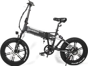 Elektrinis dviratis Samebike XWLX09 20", juodas kaina ir informacija | Elektriniai dviračiai | pigu.lt
