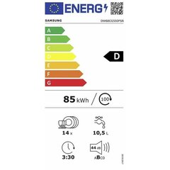 Indų plovimo mašina Samsung DW60CG550FSRET 60 cm kaina ir informacija | Indaplovės | pigu.lt