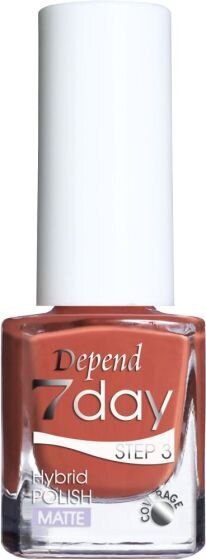 Hibridinis nagų lakas Depend 7 Day Hybrid Polish Step 3, ruda, 5 ml цена и информация | Nagų lakai, stiprintojai | pigu.lt