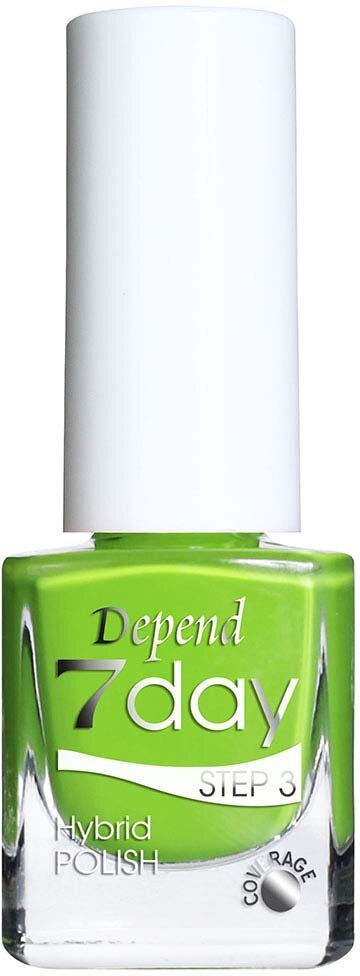 Hibridinis nagų lakas Depend 7 Day Hybrid Polish Step 3, žalia, 5 ml kaina ir informacija | Nagų lakai, stiprintojai | pigu.lt