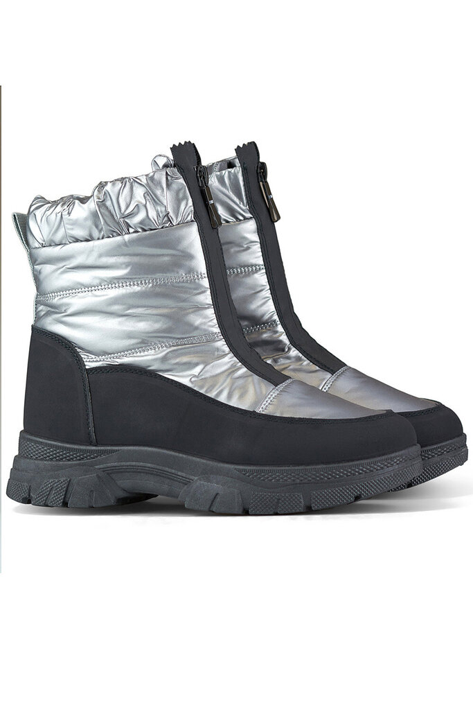 Žieminiai batai moterims Primohurt, sidabro spalvos kaina ir informacija | Aulinukai, ilgaauliai batai moterims | pigu.lt
