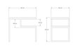 Kavos staliukas, Asir, 60x52x40 cm, pilkas цена и информация | Kavos staliukai | pigu.lt