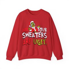 Kalėdinis bluzonas unisex Edigo, raudonas kaina ir informacija | Džemperiai moterims | pigu.lt