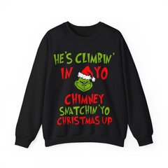 Kalėdinis bluzonas unisex Edigo, juodas kaina ir informacija | Džemperiai moterims | pigu.lt