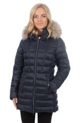 Товар с повреждением. Luhta женская длинная зимняя куртка HEVOSOJA, темно-синий  цена и информация | Товары с повреждениями | pigu.lt
