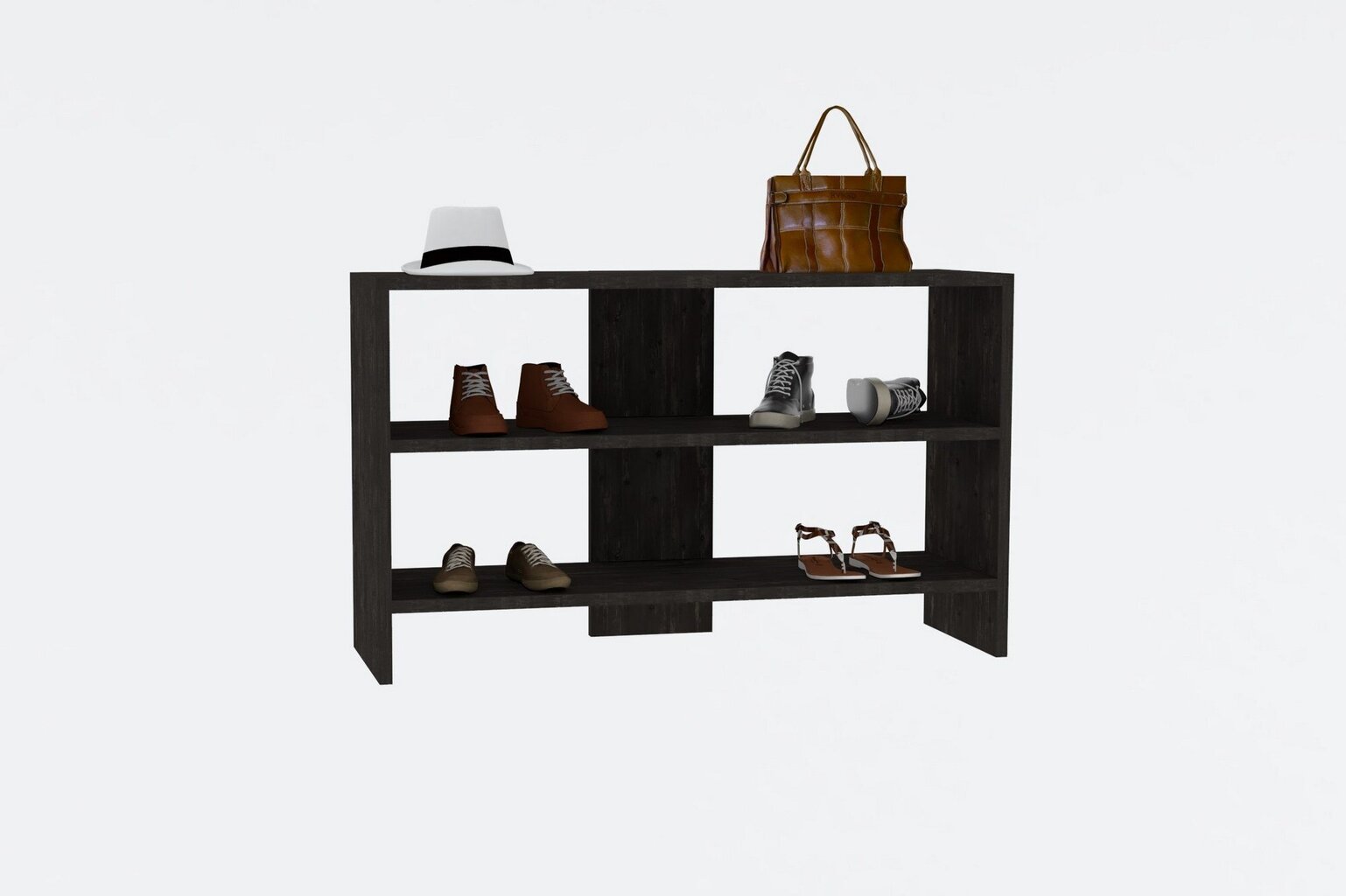 Batų spintelė, Asir, 93x56x31 cm, pilka kaina ir informacija | Batų spintelės, lentynos ir suolai | pigu.lt