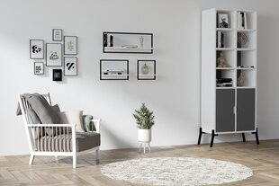 Sieninė lentyna, Asir, 80x30x20 cm, balta kaina ir informacija | Lentynos | pigu.lt